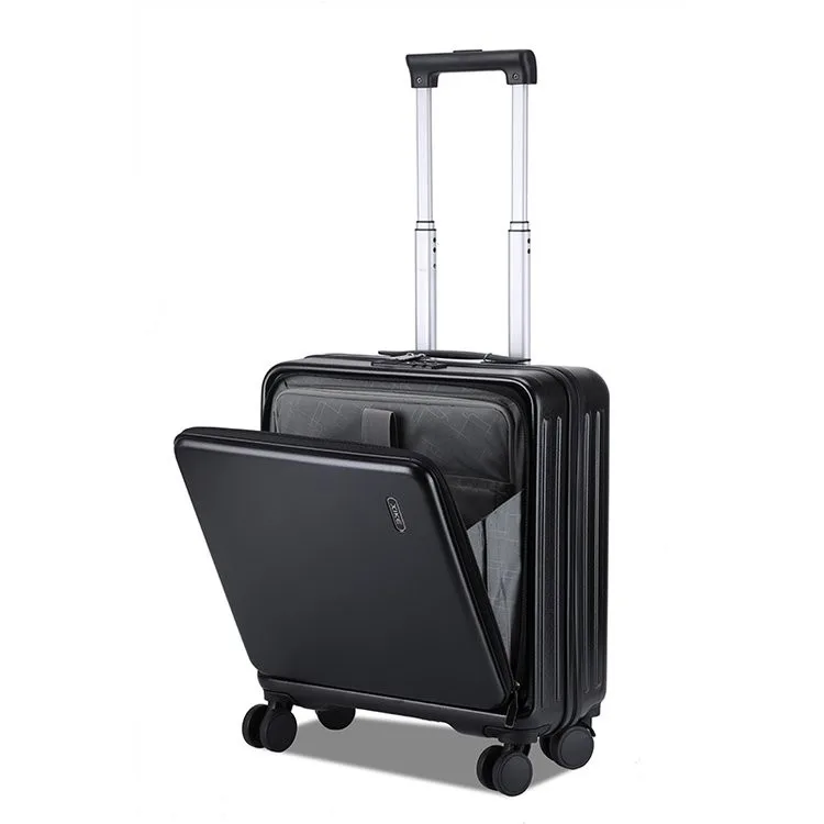 aluminum frame valise spinner trolley mini trunk soft folding luggage suitcase cover