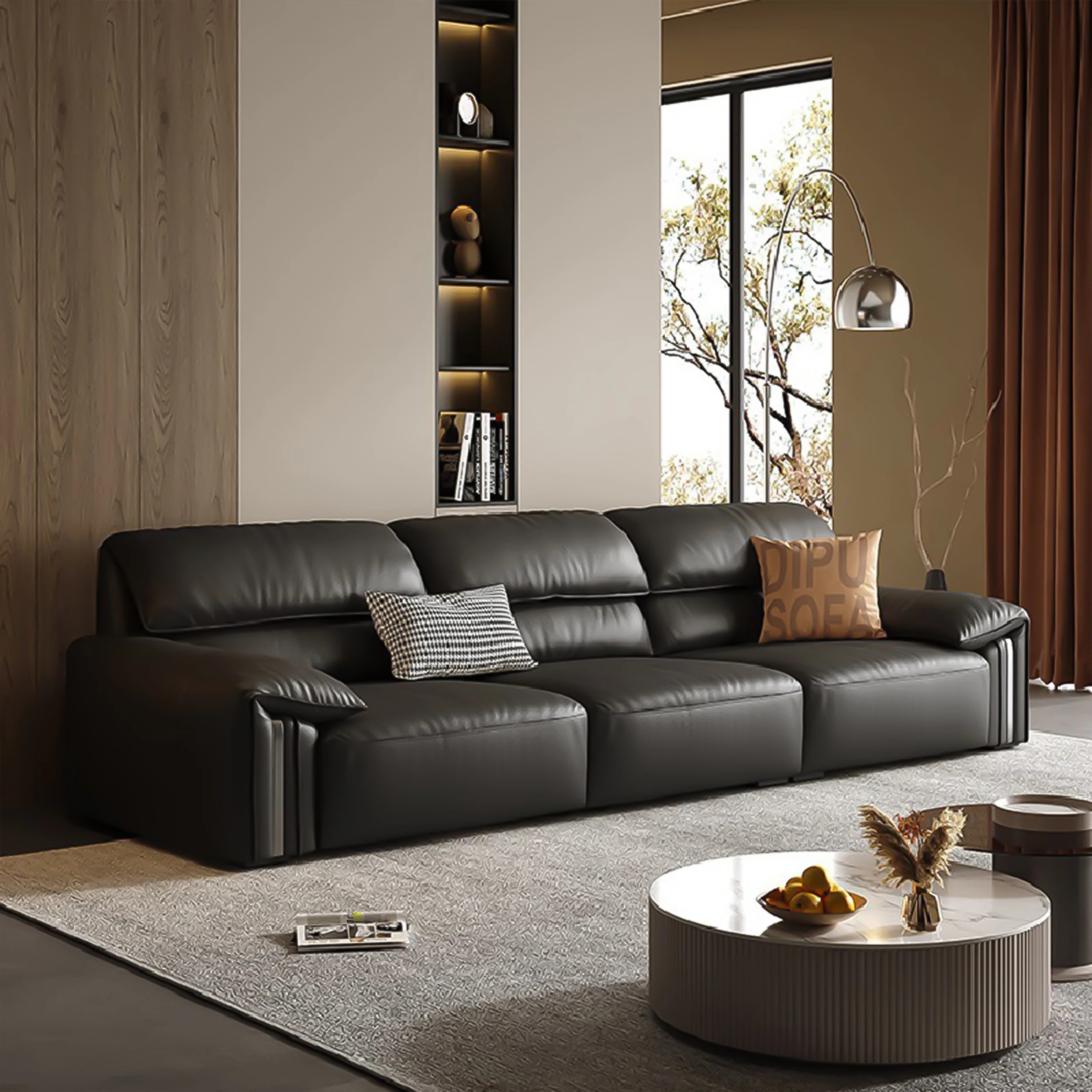 New Wholesale Classic High End Luxury Sofa Waiting Room Loveseat Soft Couches Living Room Furniture Leather Sofas