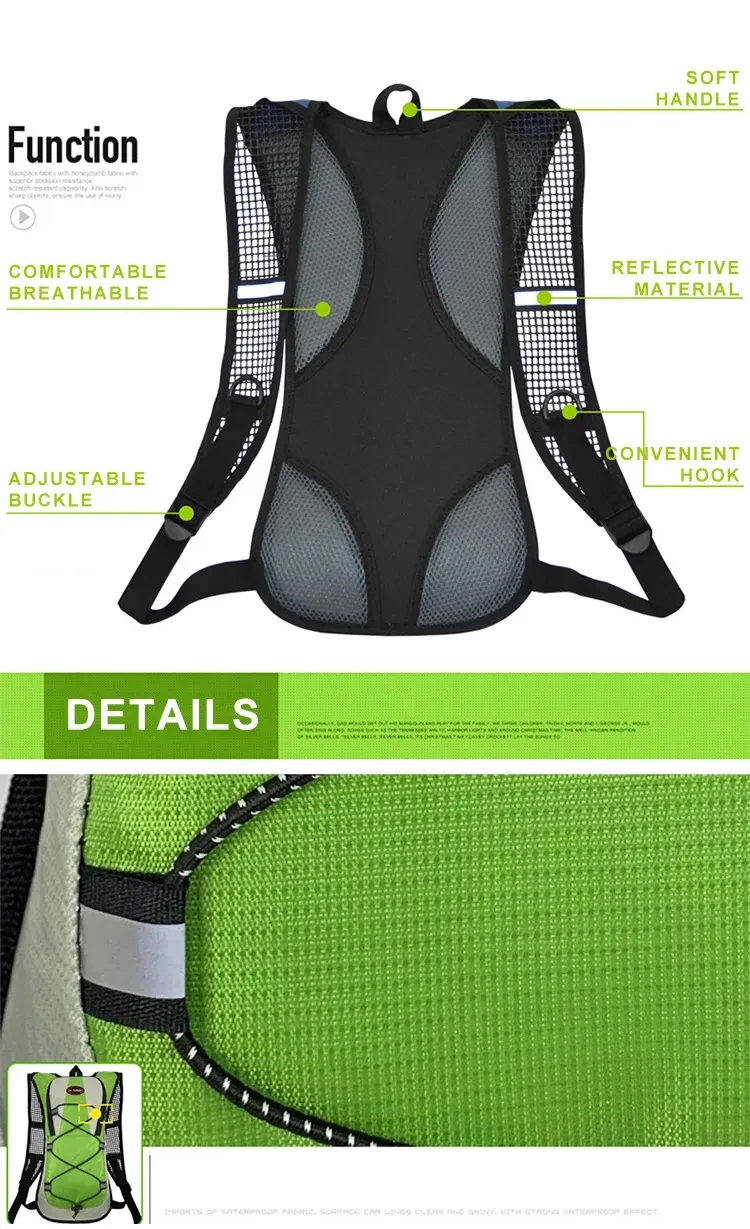 2023 Running Cycling Hydration Pack Backpack 5L Fashion Camping Water Bladder Camel Hiking Bag