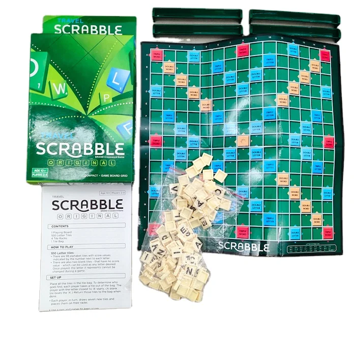 high quality scrabbles board game family party toy
