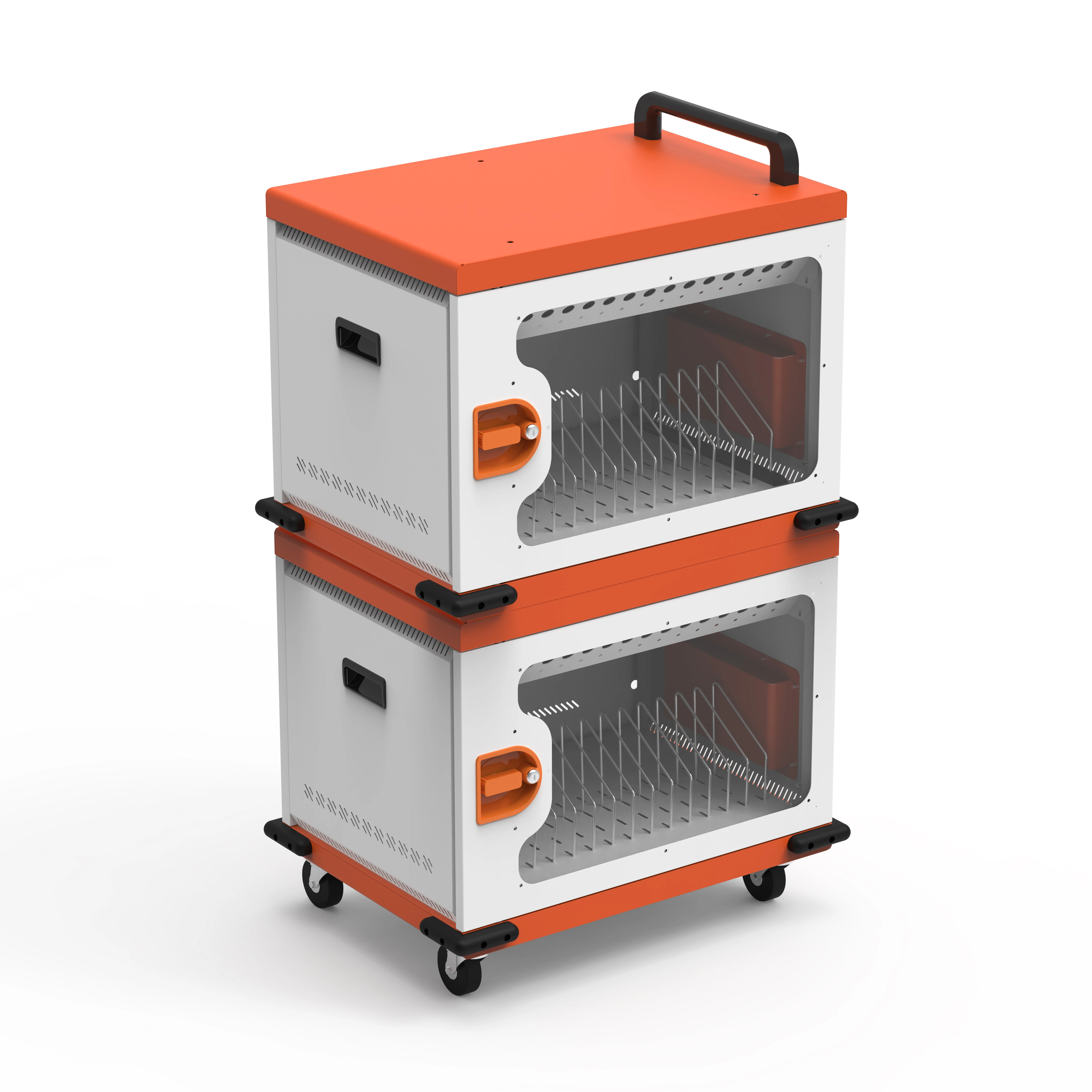 Manufacturer SPCC 32 Ways USB TYPE-C Mobile Phone Chromebook Laptop Tablet Charging Cart Cabinet for School