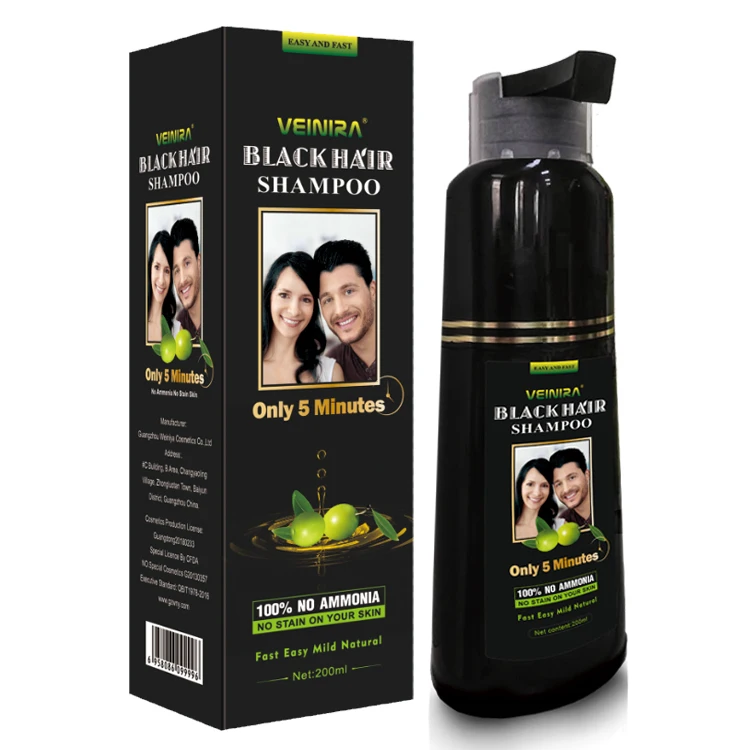 Instant hair color dye shampoo factory price wholesale fast natural herbal formulation
