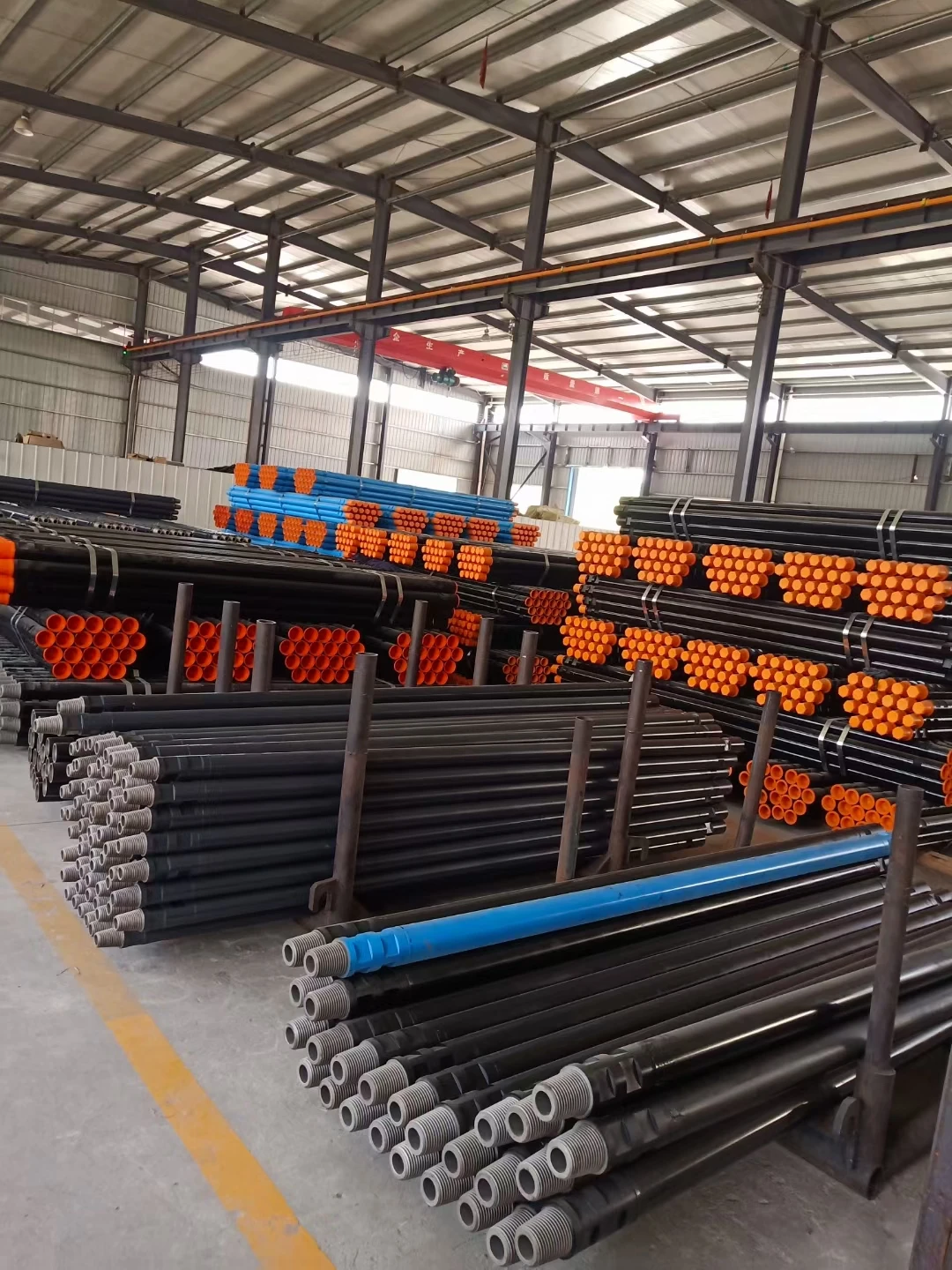 Steel Drill Pipe 1.5m 2.0m 3.0m 6.0m Drill Tool Energy Thread Weight