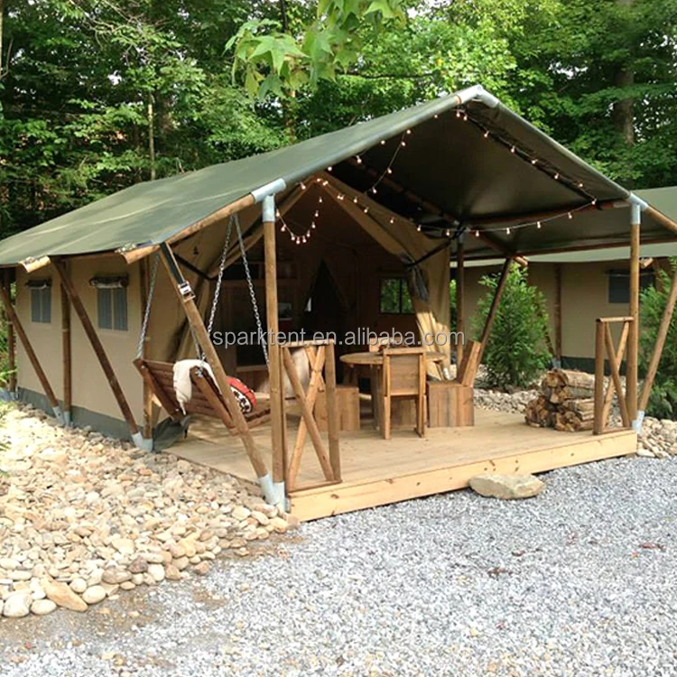 5x7 м на открытом воздухе для отдыха Safari Lodge класса люкс Кемпинг юрта дом палатка с