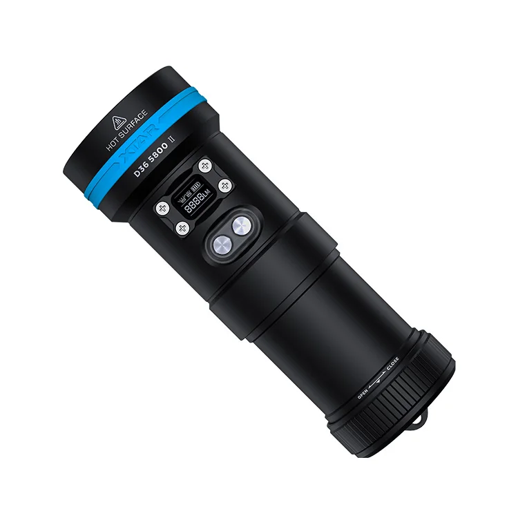 XTAR D36 5800lm High Power Super bright Floodlight Spotlight Flashlight Underwater Scuba Diving Torch