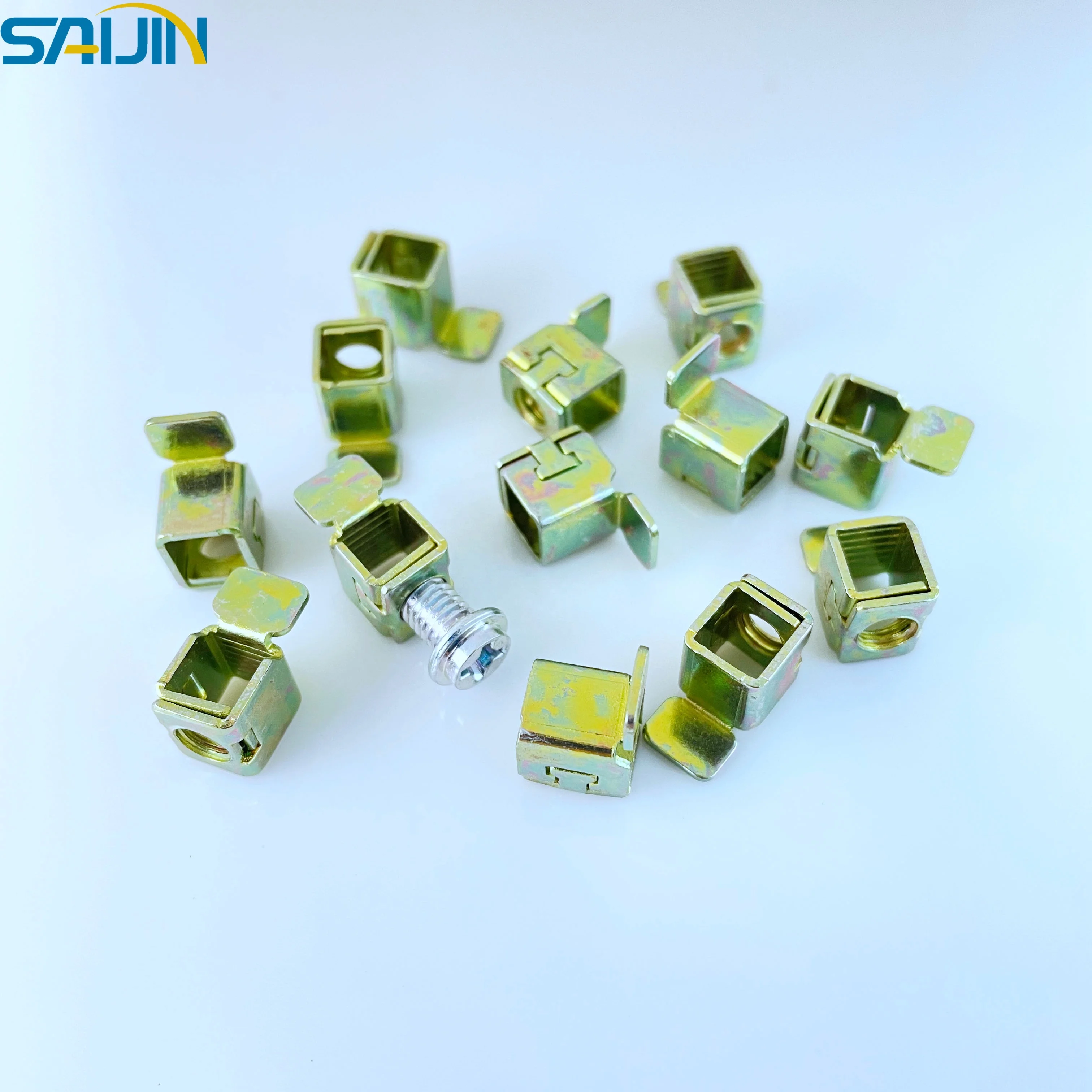 Новый дизайн, Клеммная клетка для розетки, из мягкой стали, оцинкованная, M6, 45H