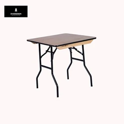 Wholesale Luxury Furniture Hotel Banquet Tables for Wedding Event Party Wooden Square Folding Table