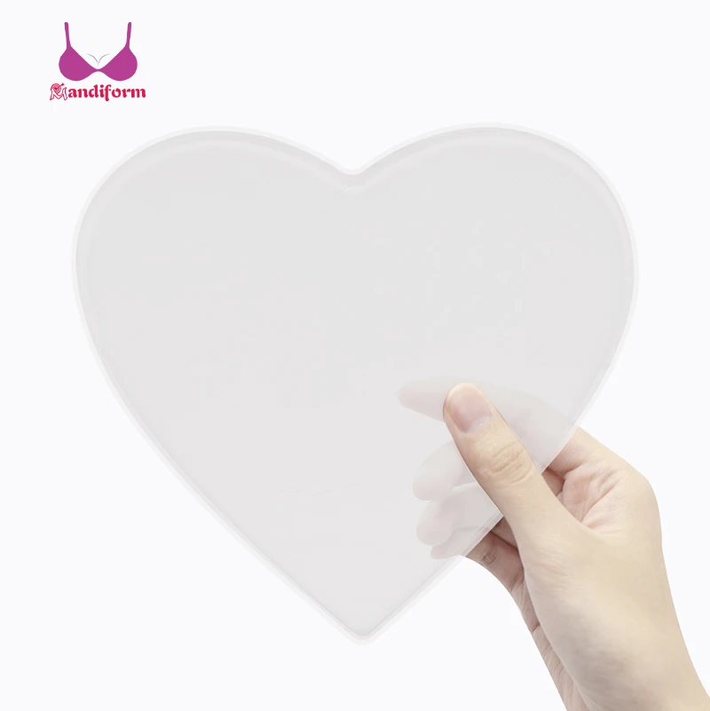 Silicone Anti-Wrinkle Chest Pad Anti-Wrinkle Adhesive Reusable Decollete Padding Silicone Seamless Nursing Chest Pads