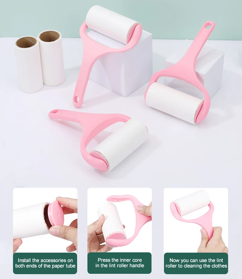 Custom Clothes Cleaning Lint Roller Manual Dog Hair Stickt Roller