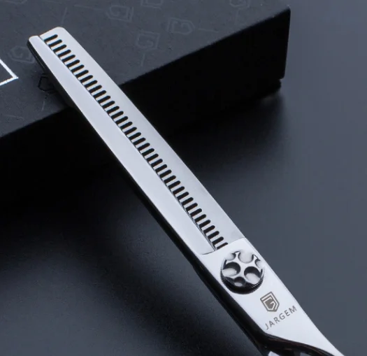 Reversed  hair scissors Japan steel barber scissors 6.5 inch thinning scissor