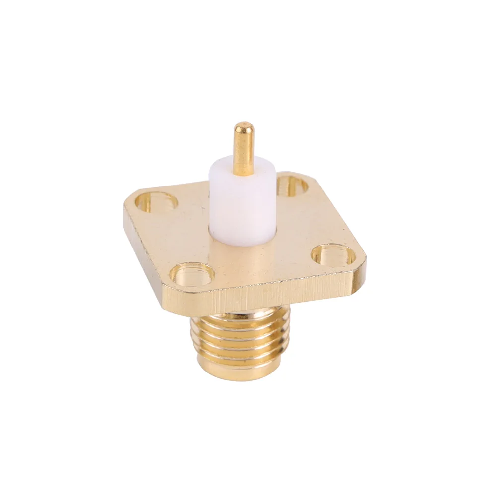 Разъем Sma, разъем Sma F, RF, коаксиальный разъем SMA, разъем с 2 отверстиями, фланцевый разъем с гнездом