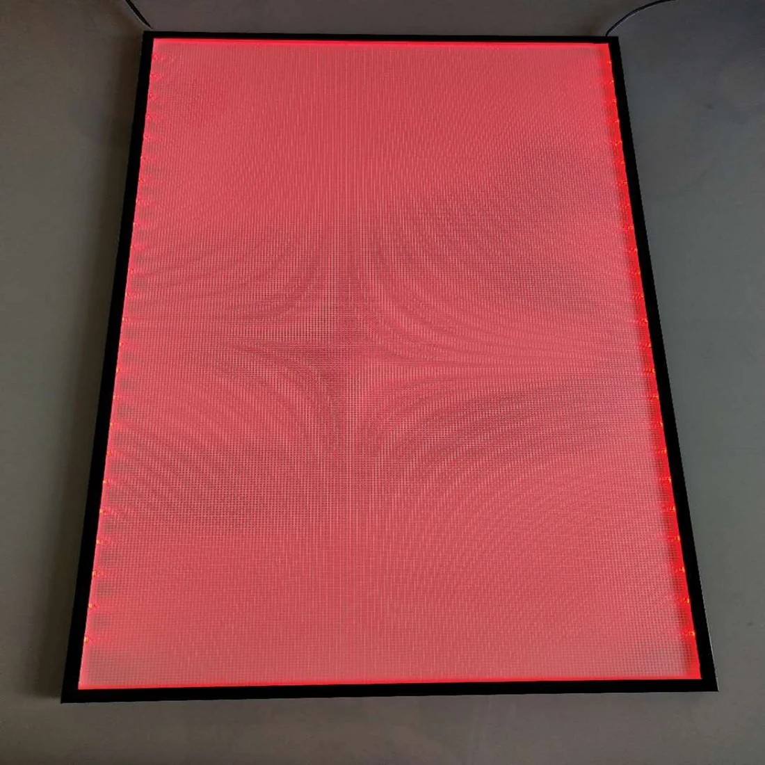 Custom size and shape V cutting edge lit acrylic light guide plate