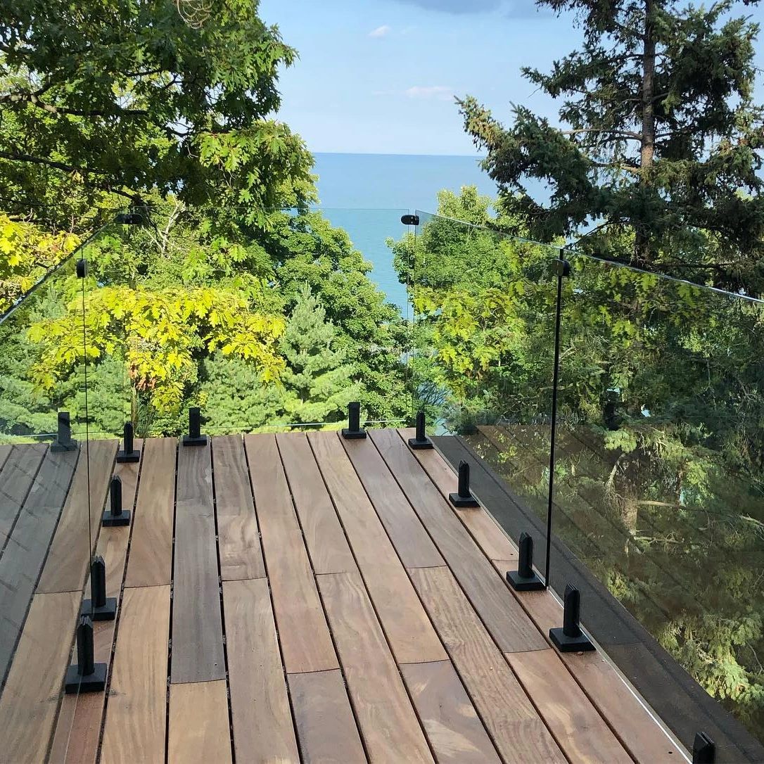 YL cheap glass railings outdoor balcony fence spigot 2205