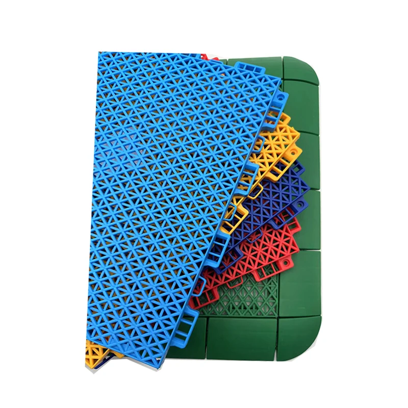 Прочное напольное покрытие для баскетбольной площадки наружная/Внутренняя переплетенная напольная плитка занятий спортом подходит