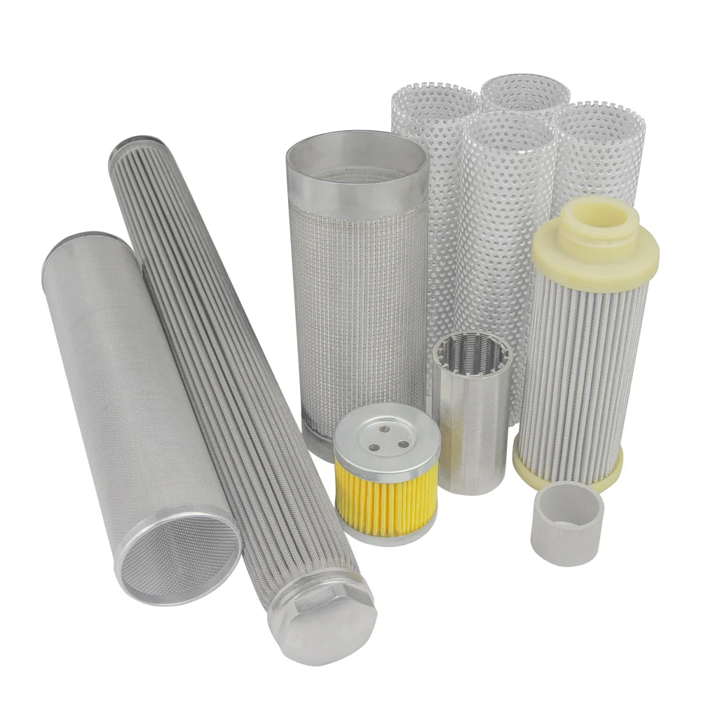 Wholesale Manufacture stainless steel pleated woven wire mesh filter candle cartridge