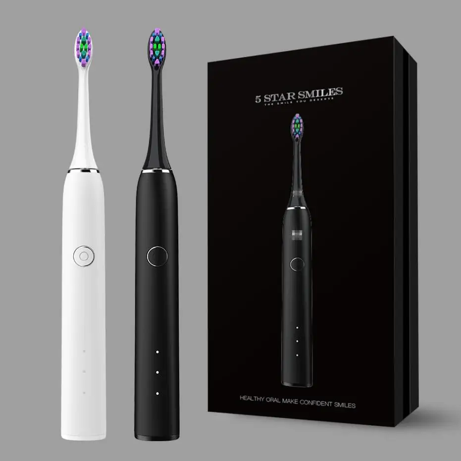 Новая электрическая перезаряжаемая Автоматическая звуковая зубная щетка электрическая зубная щетка для отбеливания зубов (60617848606)