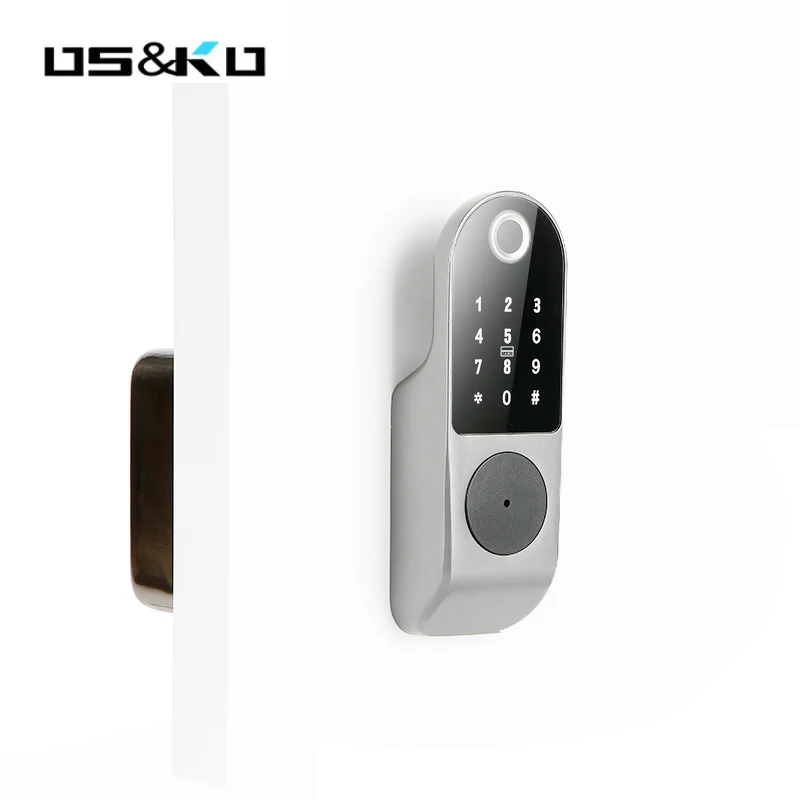 fingerprint door lock outdoor battery operated remote electronic lock and intercom garden gate electronic lock