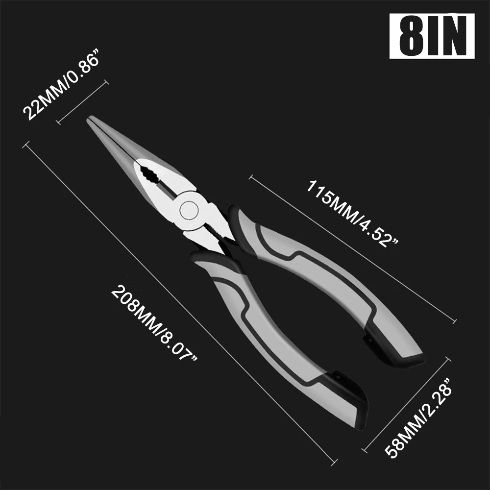 Factory pliers gray white chrome vanadium steel multi-function wire cutters