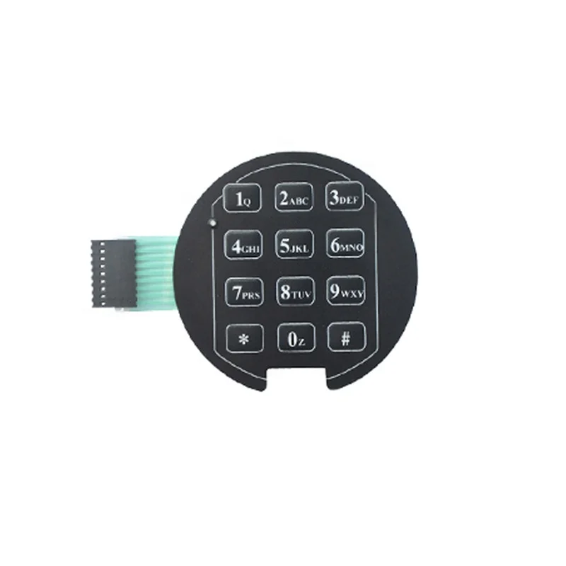 Hot Sales OEM Service Customized Embossed Membrane Switch Dome Array With Tape 3M Adhesive For Industrial Keyboard Control