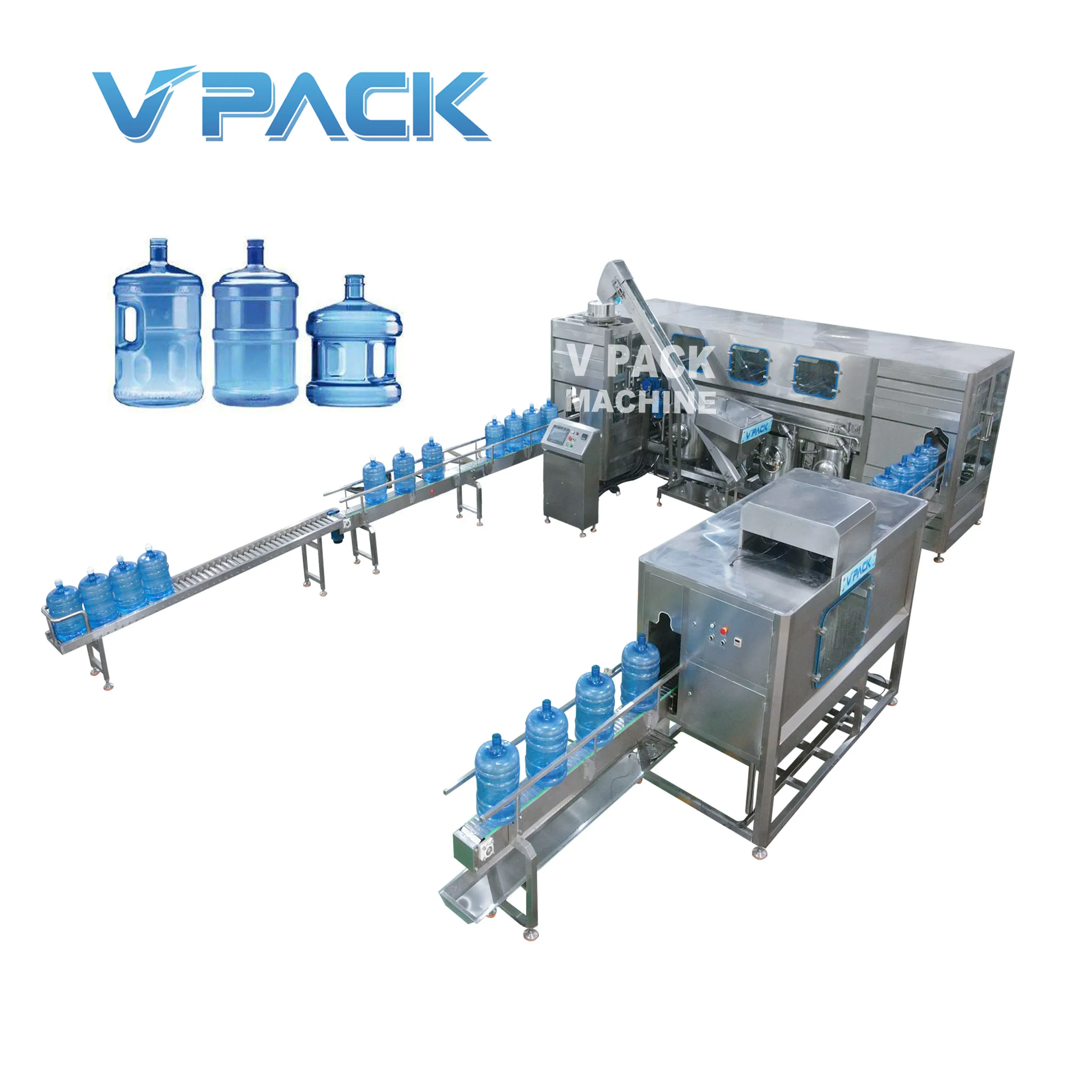 Cheap Factory price Automatic 5 Gallon  Water Washing Filling Capping Machine 20 Liters Big Bottle Filler