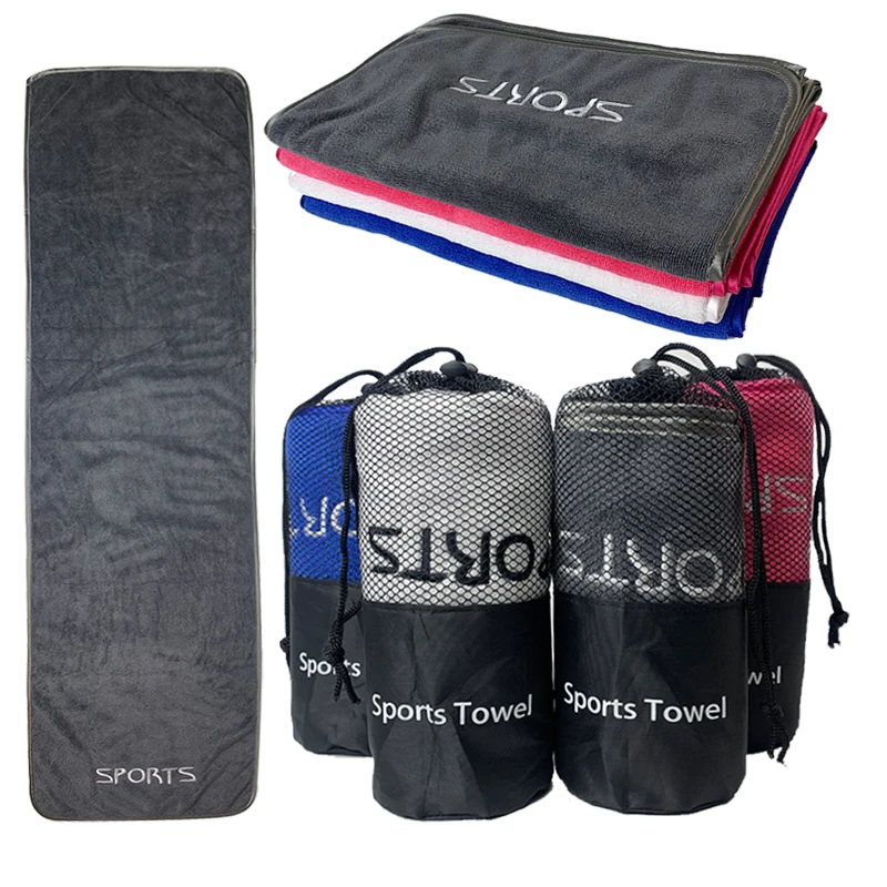 Portable Gym Towel Light Weight Soft Sports Sweat Towels for Gym Microfibre Quick Dry Sports
