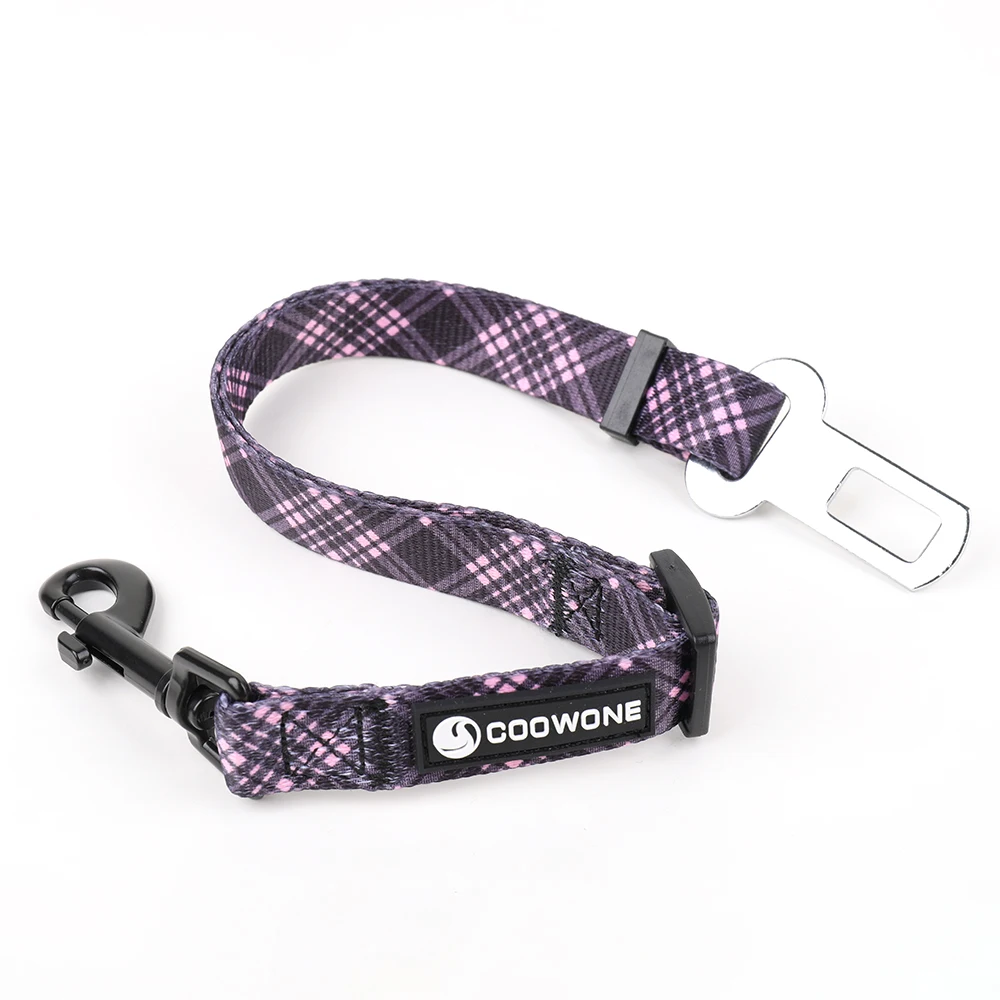 Dog Seat Belt Retractable Dog Car Harness Adjustable Dog Seat Belt for Vehicle Nylon Pet Safety Seat Belts