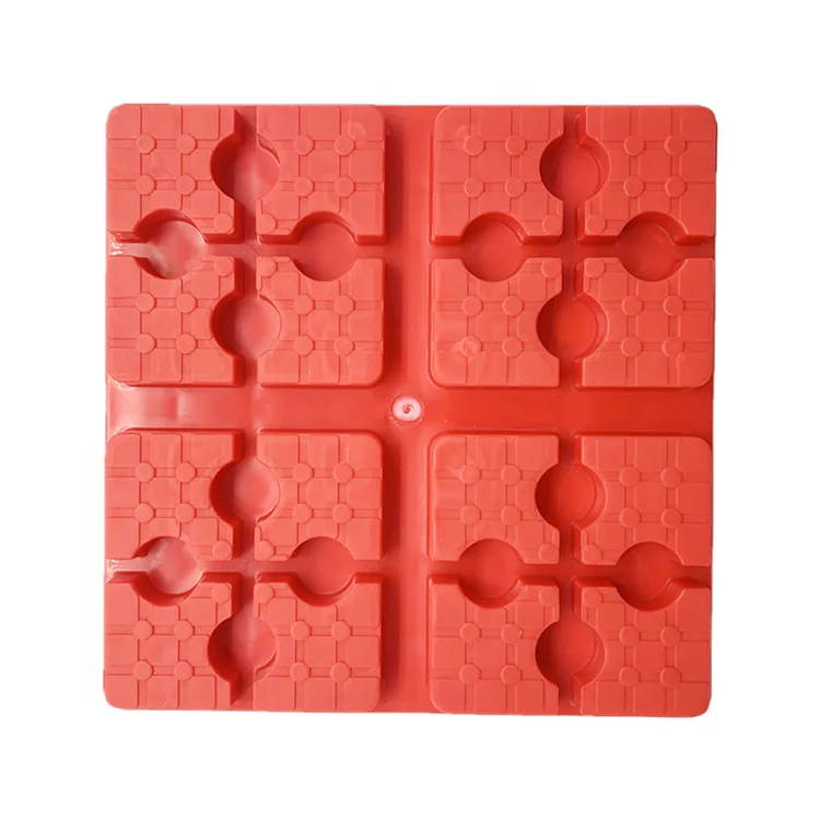 
Square Car Level Stand Plastic Hard Car Rescue Pad Durable Parking Block 4pcs in a Pack 