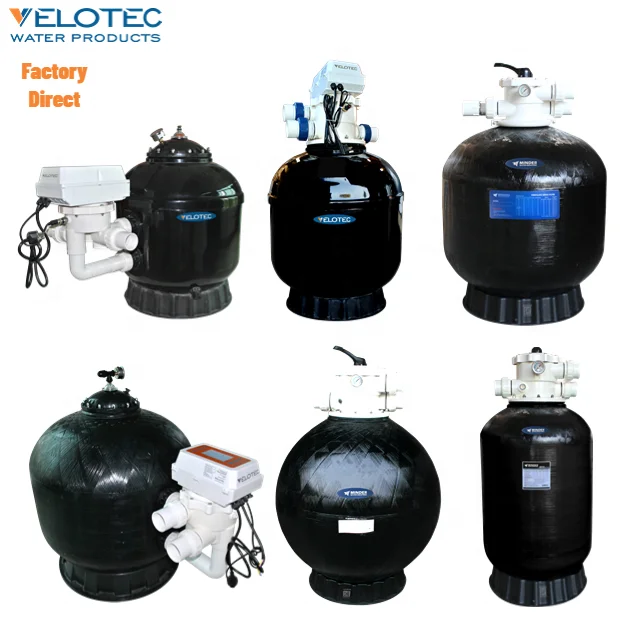 Minder Pool  Auto Backwash Fiberglass Material Swimming Pool Accessories Top Side Mount Sand Filter