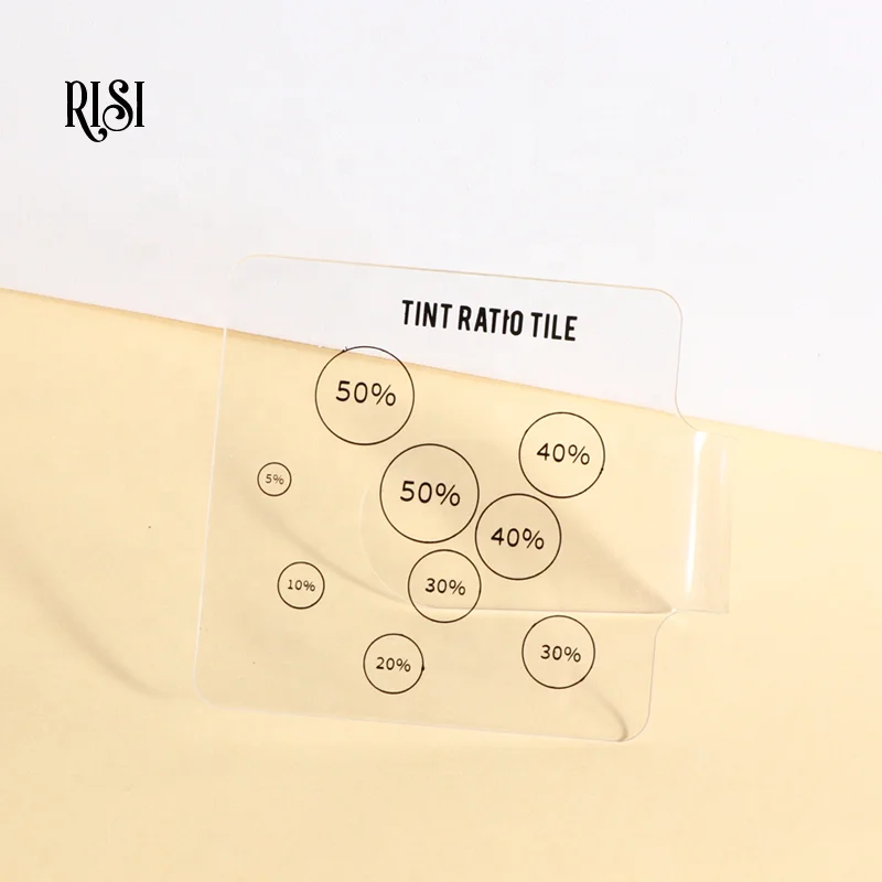 RISI Professional Brow Tint Ratio Tile Mixing Palette For Eyelash Tint Eyebrow Dye Palette Mixing Plate