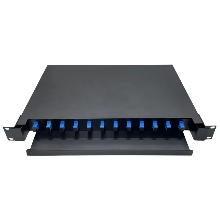 144 port fiber optic patch panel with adapter pigtail sc apc/upc lc apc/upc patcch panel necero fibre optic patch panel