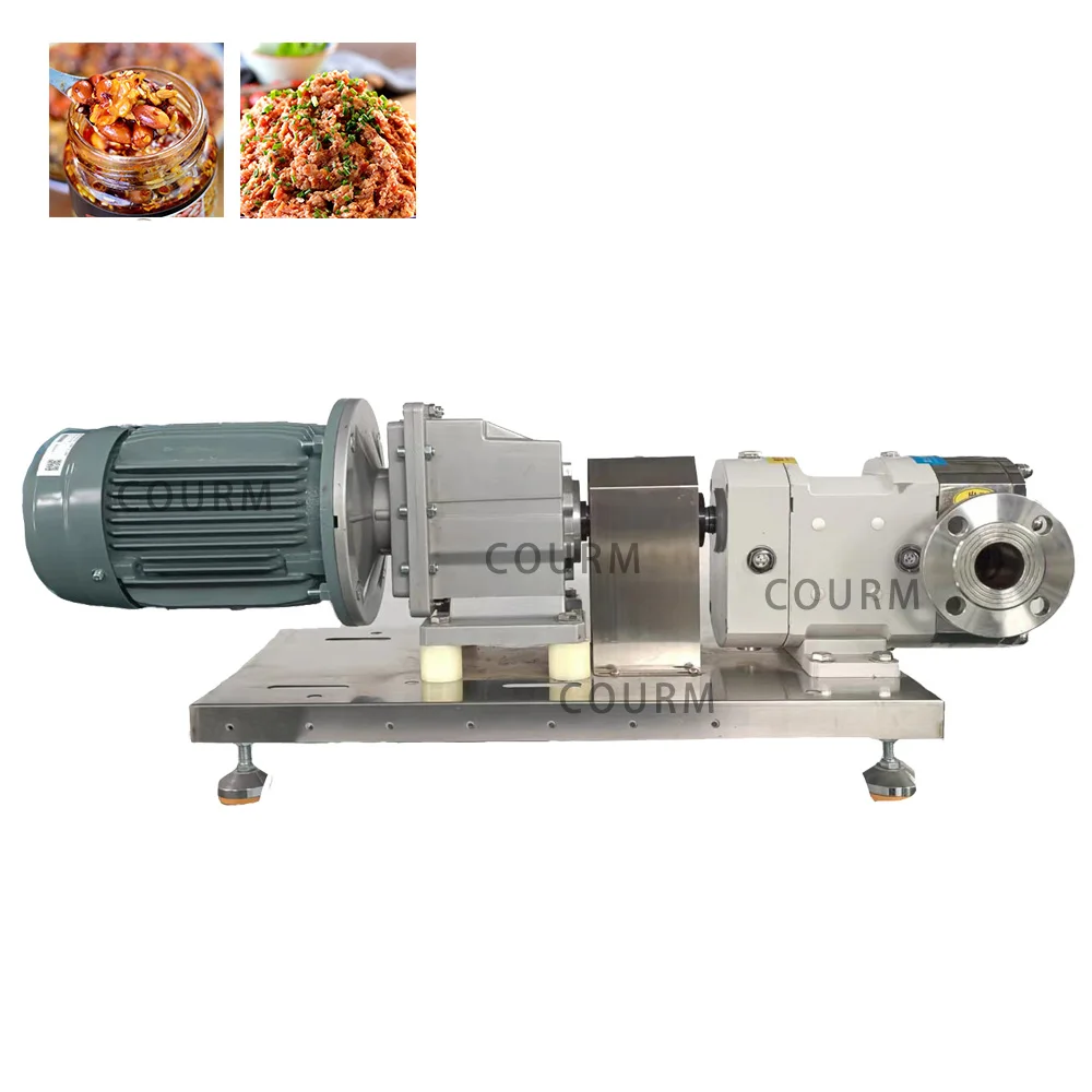 COURM Stainless Steel Lobe Pump Hygienic Rotor Pump Food Grade High Viscosity Liquid transfer pump