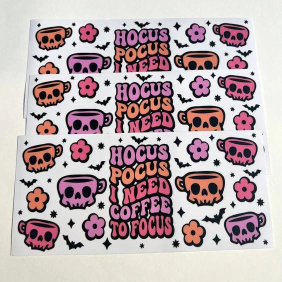 UV DTF Transfer Sticker Printer High Quality UV DTF Vinyl Cup Wrap Waterproof UV DTF Cup Wrap Transfers Paper 16oz