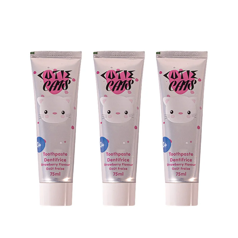 children fluoride anticavity kids toothpaste strawberry flavour 75ml children dentifrice 3 years old+ for home use