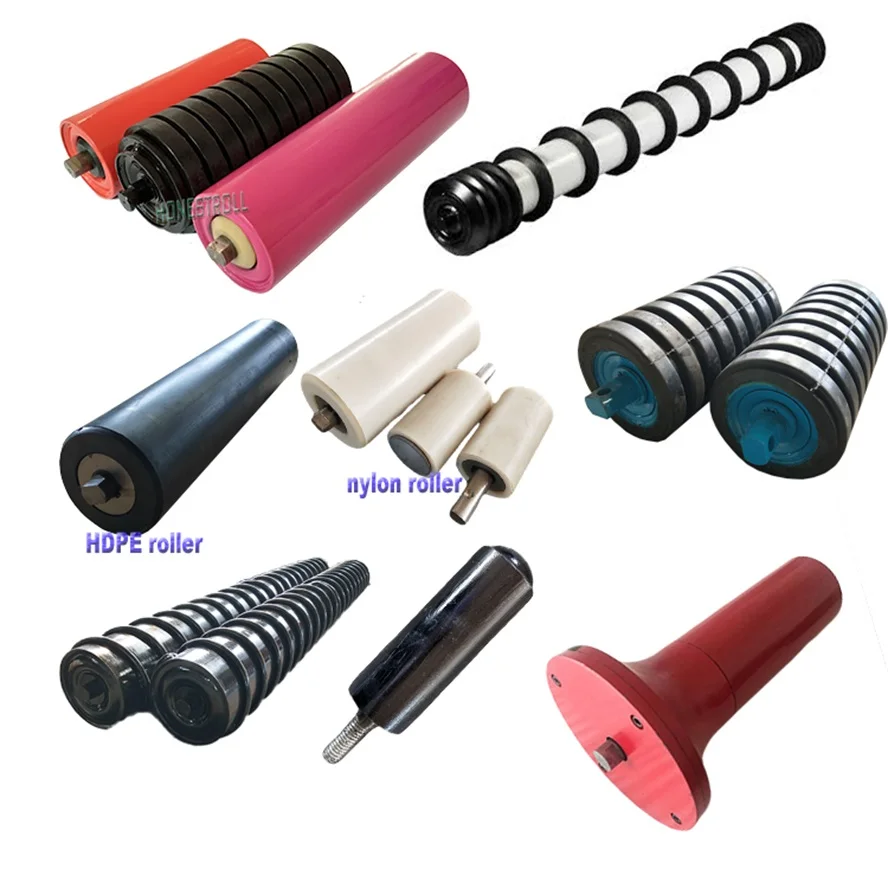 Factory Direct Supply Belt Roller Carrying Idler Steel/Plastic Idler Roller Belt Idler Conveyor Roller