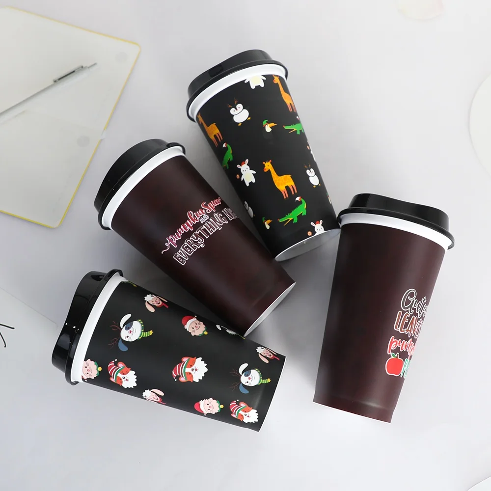 PP reusable colored plastic cups with full color printing