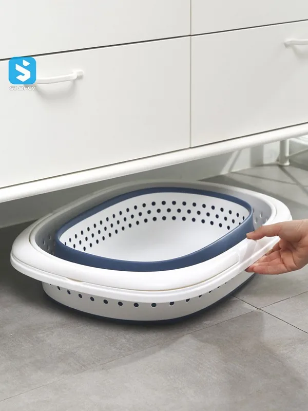 Bathroom Accessories Clothes Hamper Home Storage Dirty Clothes Basket Folding Portable Basket Collapsible Laundry Basket