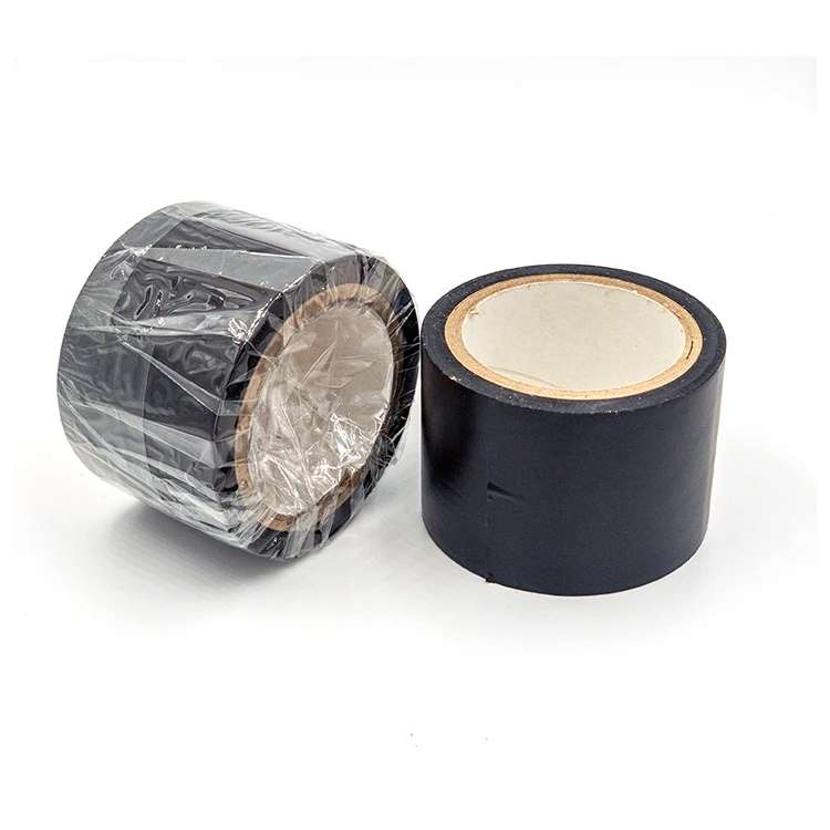 Pipe Corrosion Protective Pvc Wrapping Self Adhesive Tape Black