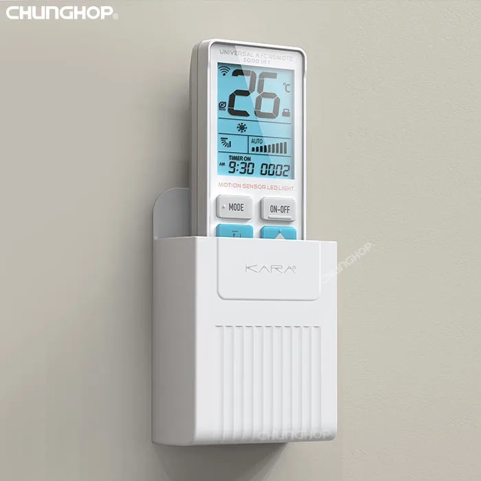 A196 Home Wall-mounted Storage Rack Free Punch Desktop Creative Shelf Plastic Remote Control Storage Racks