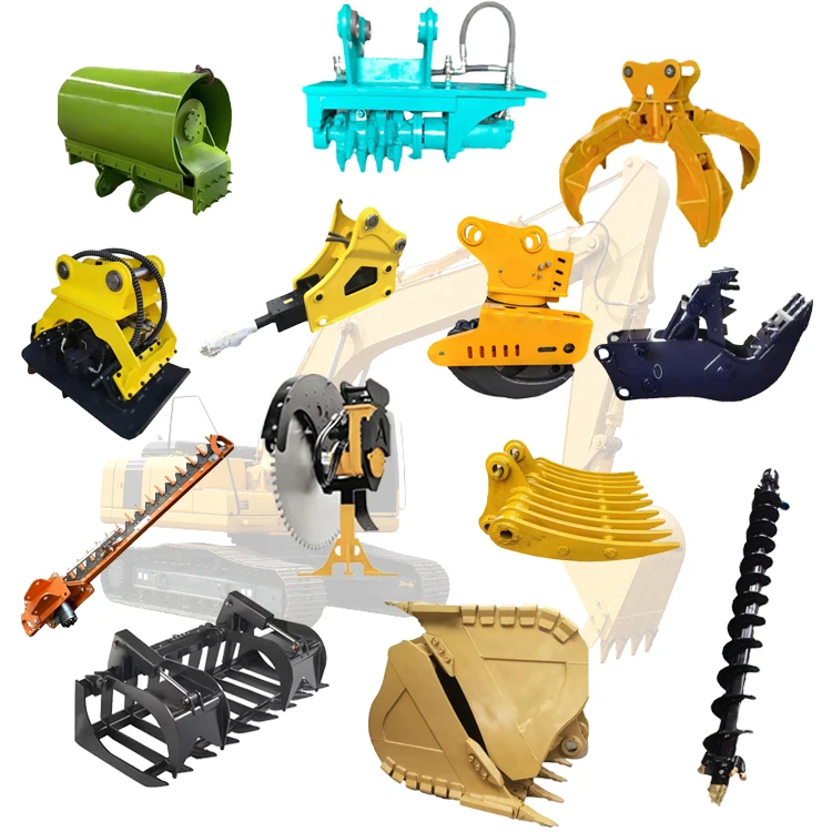 Hydraulic 4 In 1 Concrete Mixer Bucket Crusher For Sand