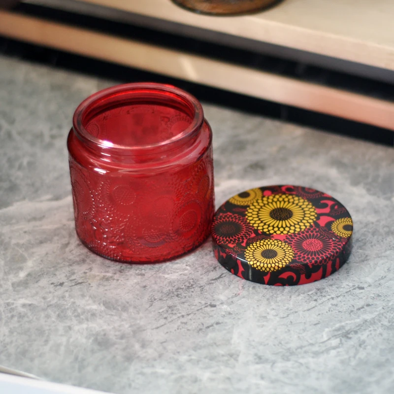 
Wholesale Frosted Glass Jars With Lids For Candles 