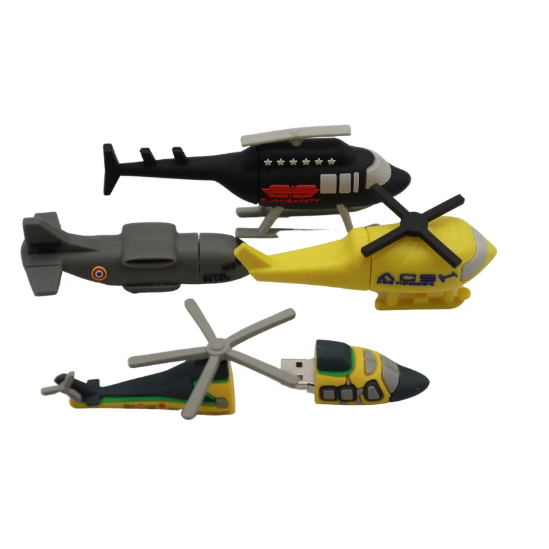 PVC Plane Design Customized Logo USB 2.0 3.0 USB Flash Drives 16gb pen thumb drive train shape usb flash drive