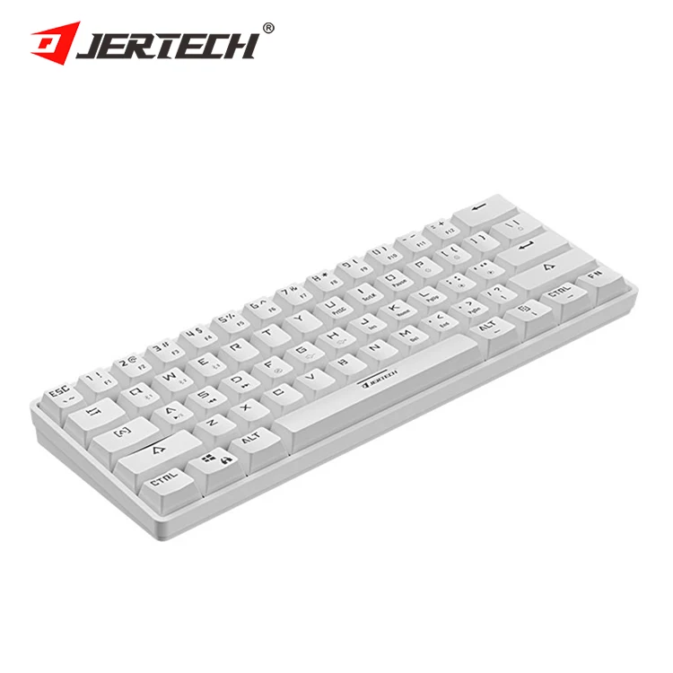 Программируемая Беспроводная механическая мини-клавиатура Jertech дальнего действия с голубыми зубьями, 6 tastaur pink sakura hotswappable diy для ipad