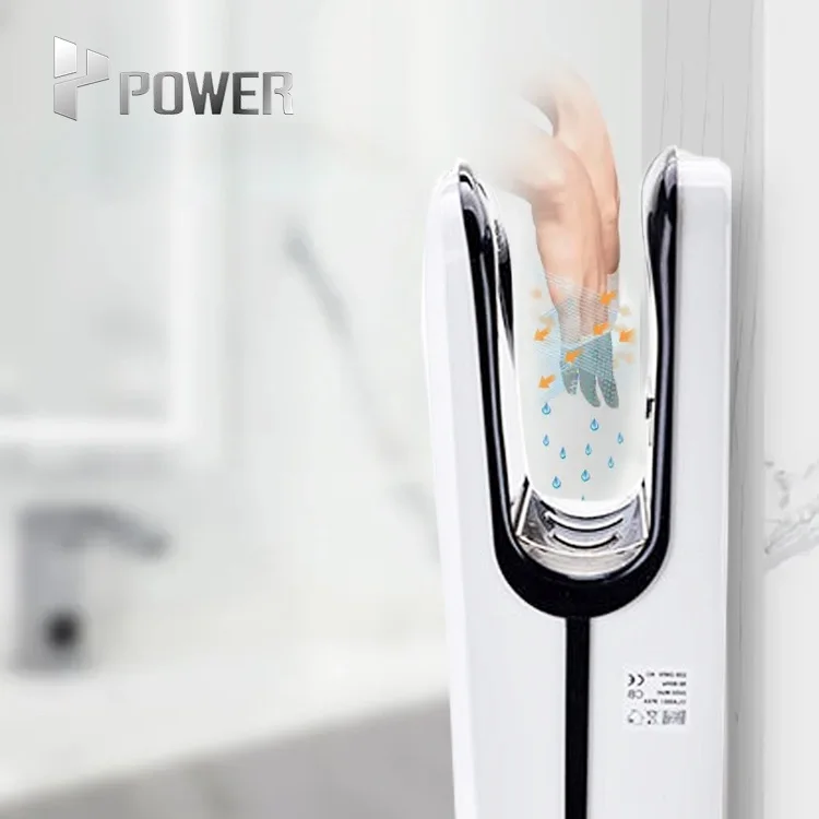 Customized Voltage Plug Bathroom Brushless Motor Commercial Jet Automatic Hand Dryer For Wall Mounting
