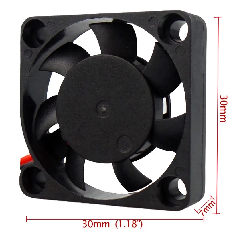 Wholesale mini cooler 3007 30x30x7mm 3.7v 5v 12v dc brushless 30x30 high rpm computer cooling fan
