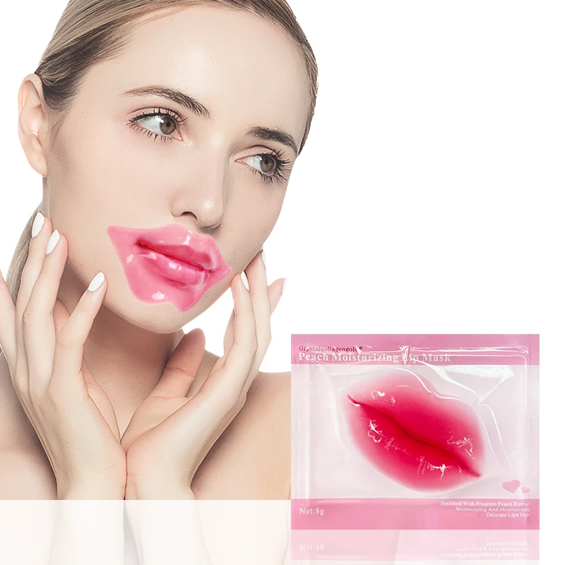 
Pink collagen lip mask moisturizing makes lips pink and tender Guangzhou cosmetics factory outlet 