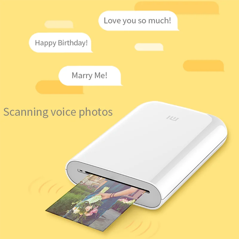 Xiaomi Mi Аксессуары для портативных фотопринтеров бескраскового 3-дюймовая пленка заднего клея 300 точек/дюйм