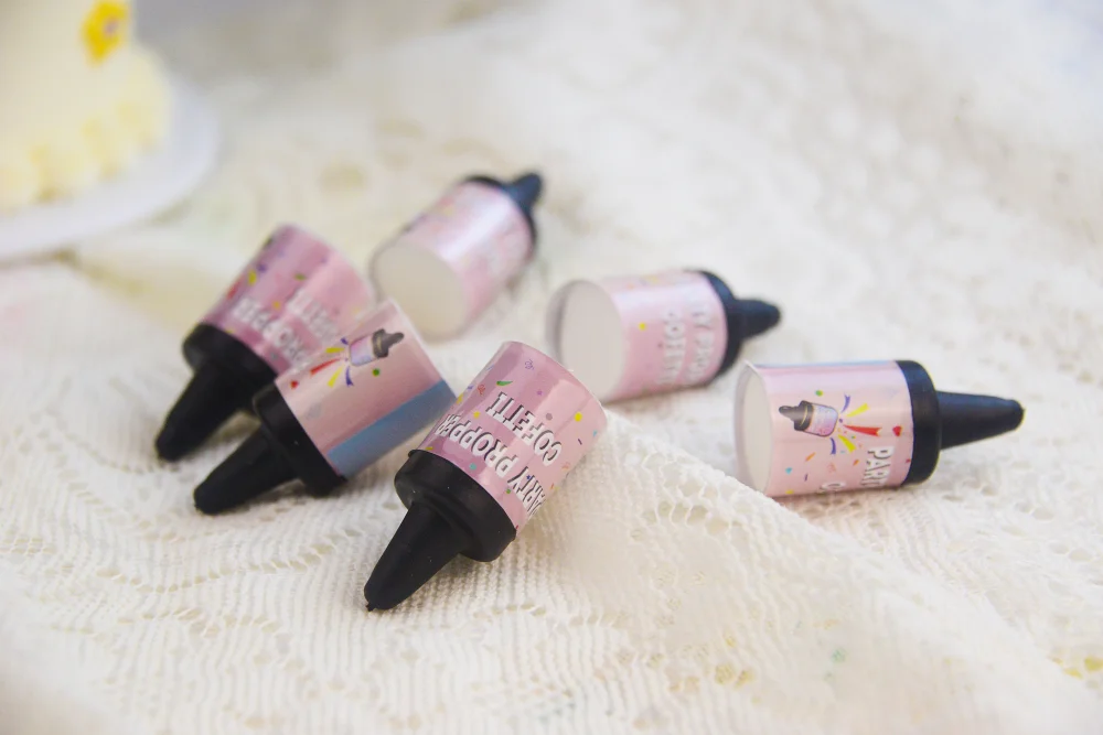 YUEBANWAN Mini Party popper confetti fireworks ribbon decoration birthday spray cylinder hand pull wedding atmosphere