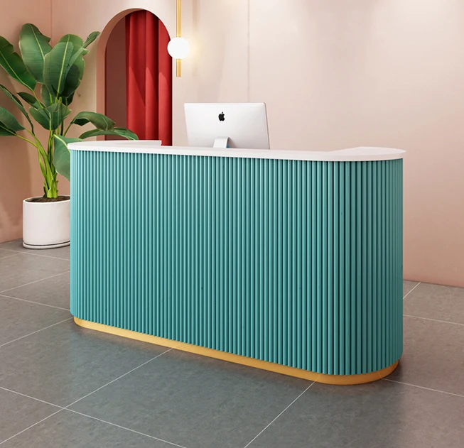 Салон деревянные ногти на заказ спа розовый современный белый высокого качества стойка регистрации салон красоты