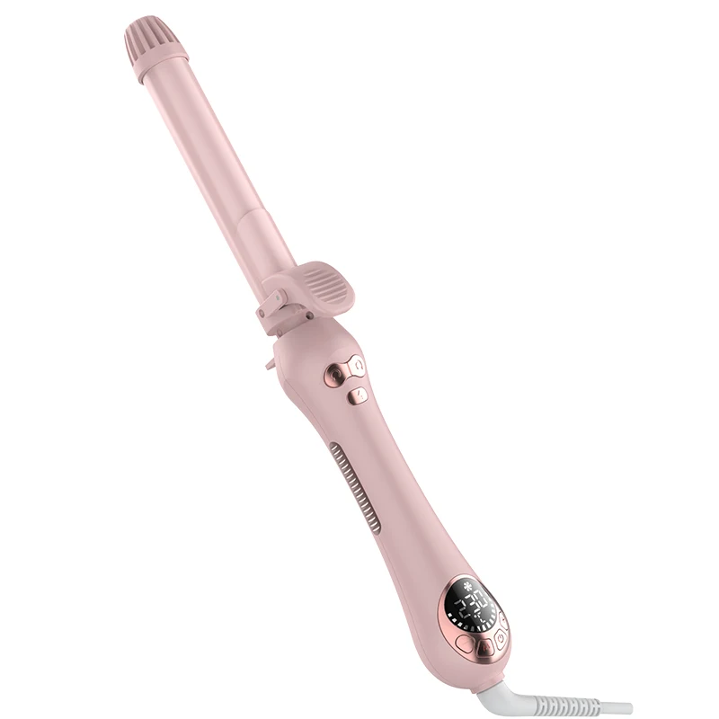 Pink automatic Curling Iron Professional Hair Curler Curling Wand Ceramic rotating Curling Irons for All Hair Types