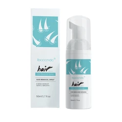 Private Label Unisex Natural Hair Growth Inhibitor Spray Foam Mousse Epilatoire Hair Removal Stop Armpit Painless Legs Body Hair